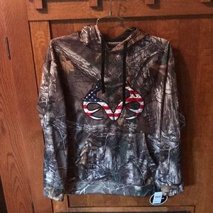 NEW🍃🍃🍃realtree Americana men’s fleece hoodie 🍂